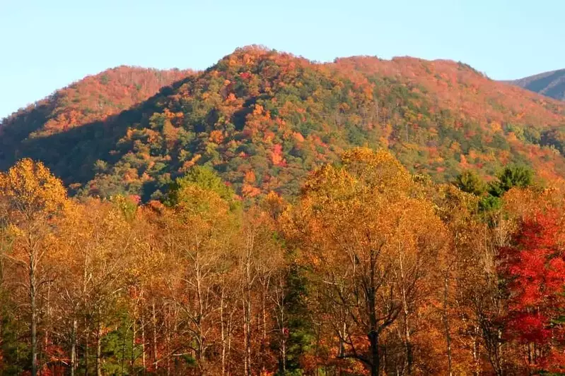 mountains in the fall