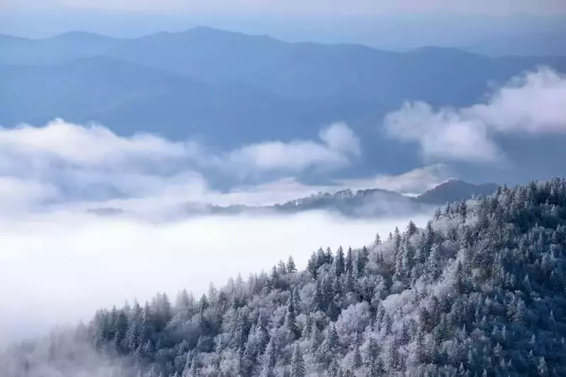 GSM view from Clingmans in winter