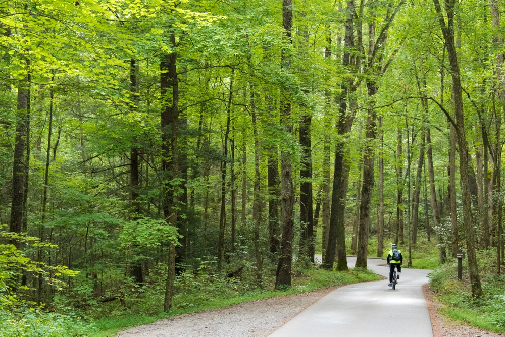 biking in the smoky mountains