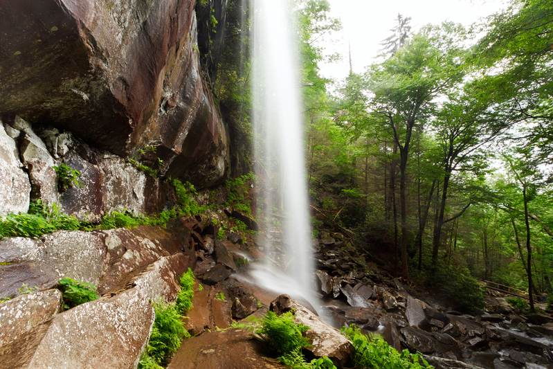 walk behind grotto falls