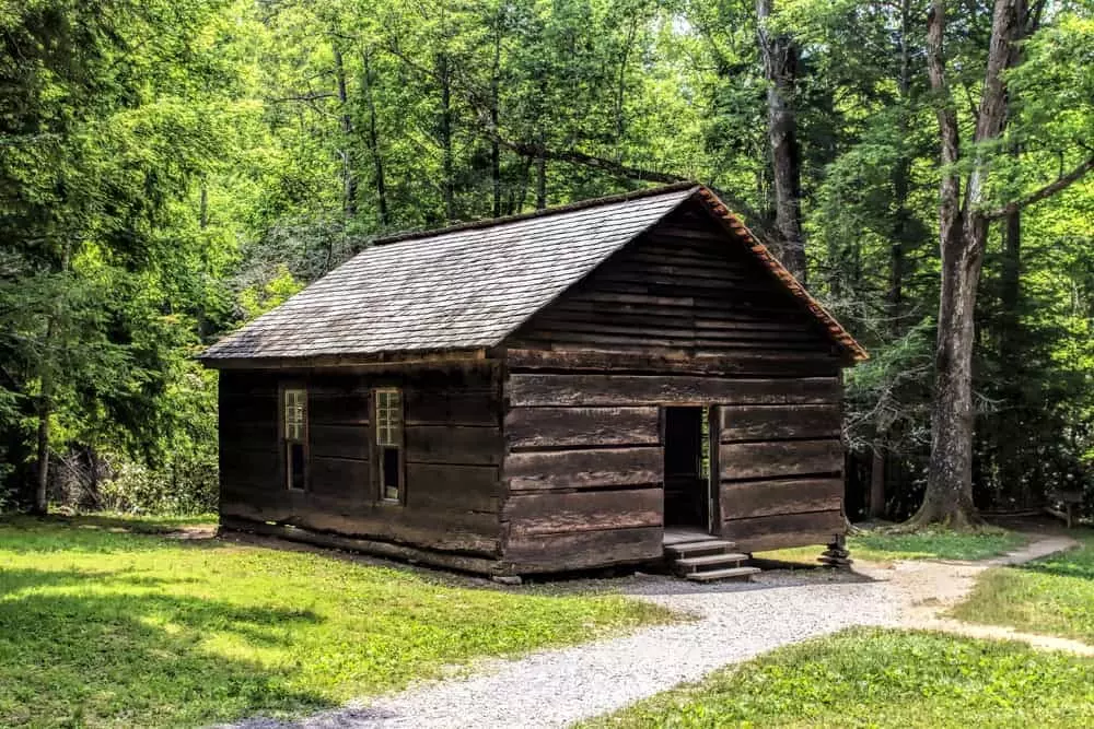 white church in the smokies