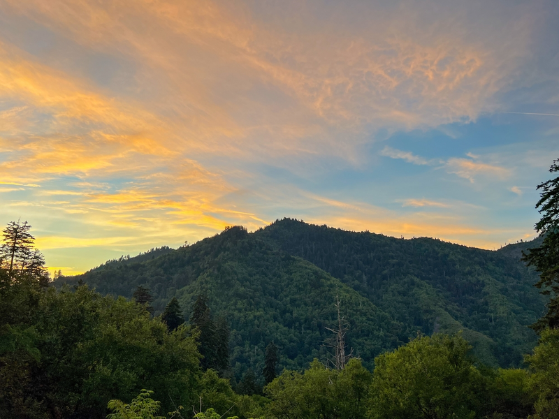 view of the Smoky Mountains