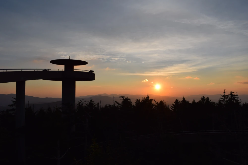 Kuwohi is a top spot to see a sunrise in the Smoky Mountains