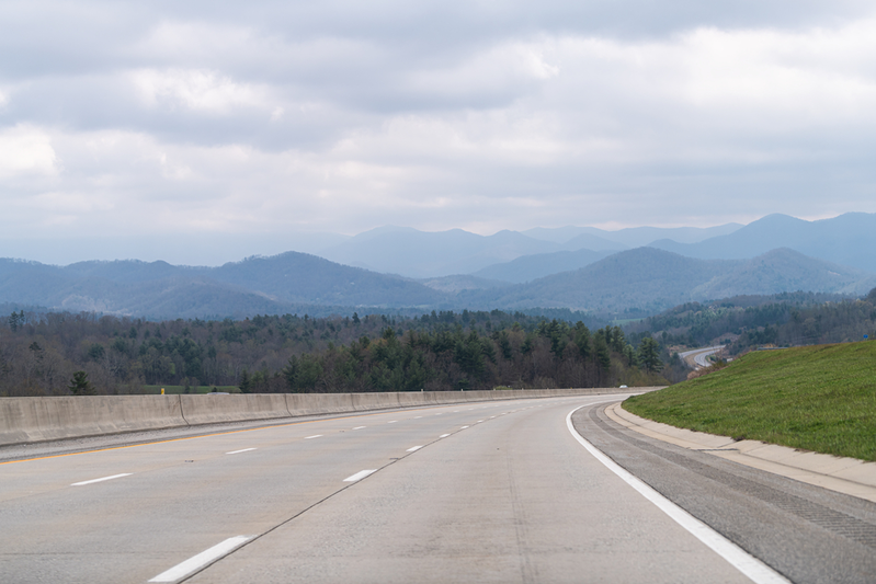 Interstate 40 Smoky Mountains